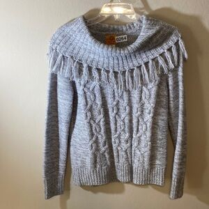 Ruby rd woman size small grey ‎ sweater long sleeve